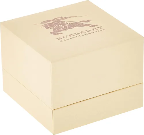 Vista 9 de BURBERRY Reloj de pulsera de acero inoxidable con cuadros grandes BU9351 para mujer, PlataNegro, Cronógrafo