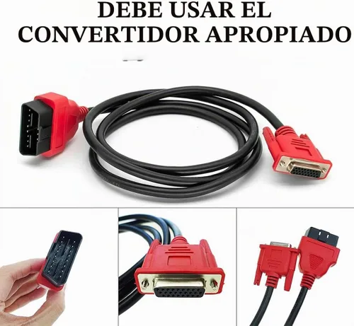 Vista 4 de Adaptador de Cable OBDII DA-4 Compatible con el Escáner Snap-on Solus Ultra EESC318 Conector Principal de Prueba OBD2 Cable de Exploración