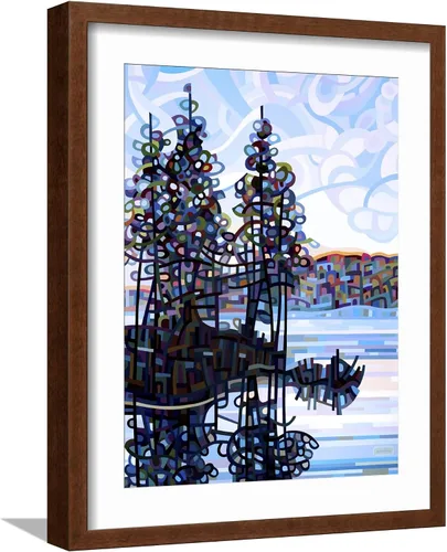 Vista 17 de AllPosters Mandy Budan - Impresión giclée de pared con marco negro de Haliburton Morning on Black Frame de 12 x 16 pulgadas