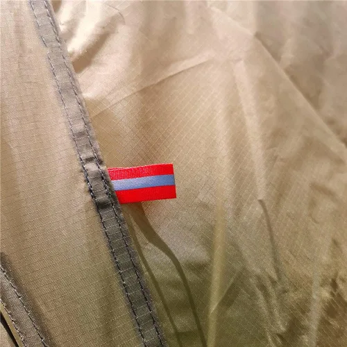 Vista 8 de Tienda caliente ultraligera para 2 personas Tipi con estufa ignífuga Jack para tubos de combustión con 2 puertas, marrón y verde