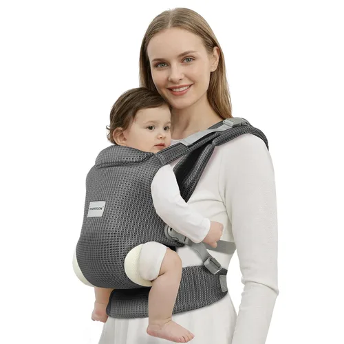 Vista 7 de MISSWISDOM Portabebés para recién nacidos a niños pequeños, fácil ajustable para niños de 7 a 30 libras, portabebés, portabebés, portabebés, tela