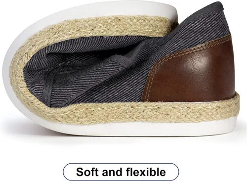 Vista 4 de TOBER Mocasines casuales para hombre, zapatos náuticos, antideslizantes, para caminar, zapatos deportivos de moda para hombres, de ocio, ligeros