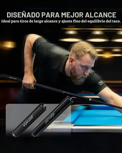 Vista 8 de KONLLEN Extensión original de 8" de fibra de carbono para taco de piscina