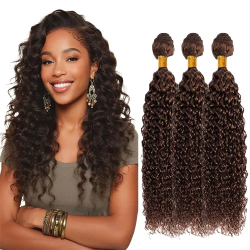 Vista 56 de Color 30 paquetes de cabello humano marrón onda del cuerpo paquetes 8 10 12 pulgadas brasileño virgen Remy extensiones de cabello humano doble trama