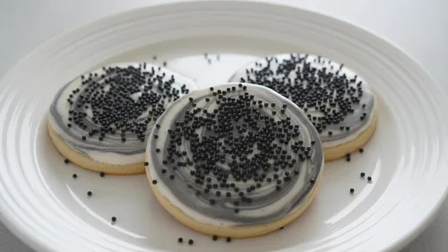 Vista 8 de NCS Gránulos negros comestibles sin pareil – 8 onzas – Ideal para cupcakes, galletas, pasteles, pasteles