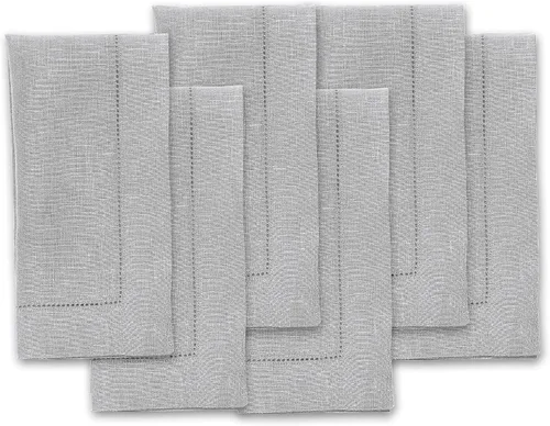 Vista 66 de Solino Home Juego de 4 manteles individuales cuadrados de 14 x 14 pulgadas, lino 100 % puro, de 14 x 14 pulgadas, dobladillo clásico, lavables a