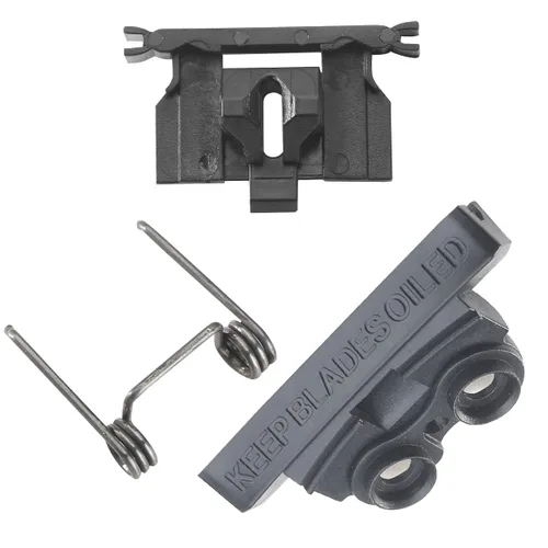 Vista 12 de 4 piezas de tensión de resorte y reemplazo de cabeza oscilante bloque guía de plástico lengua seguidor para WahL Magic Clip 8148/8504/8591/1919