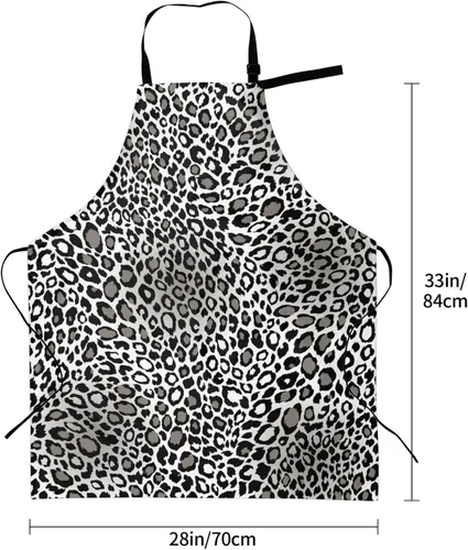 Vista 6 de Perinsto Waterproof Apron With 2 Pockets Kitchen Chef Aprons Bibs For Cooking Baking Painting Gardening Grooming