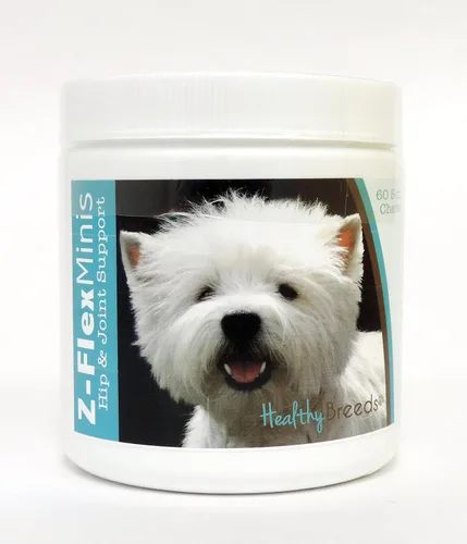 Vista 40 de Healthy Breeds Affenpinscher Z-Flex Minis - Masticables suaves para cadera y articulaciones, 60