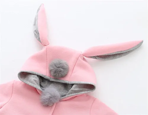 Vista 5 de RJXDLT Chaqueta de otoño e invierno para bebés y niñas pequeñas, sudadera con capucha para exteriores