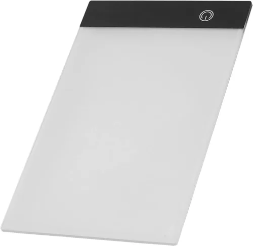 Vista 7 de Huleo Almohadilla de luz LED, almohadilla de luz de trazado A5, caja de luz de almohadilla de rastreo de artcrafts, 3 niveles de brillo, tablero