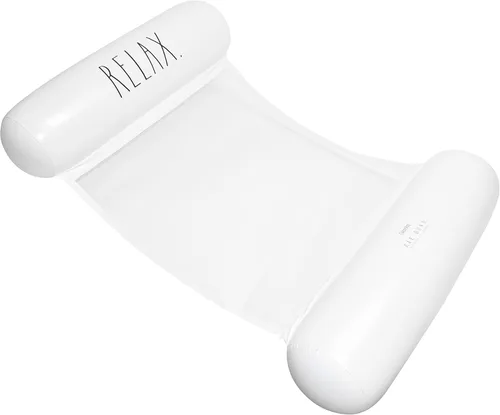 Vista 10 de Rae Dunn x CocoNut Float - Flotador de hamaca para adultos, tamaño adulto, inflable, flotador de silla de montar y silla de descanso, versátil