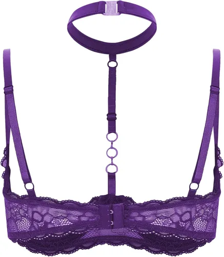 Vista 4 de easyforever Sujetador de 14 copas para mujer, lencería ajustable con tirantes delgados y push up