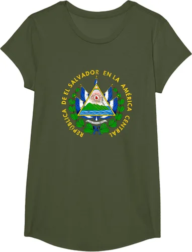 Vista 79 de Escudo de armas de El Salvador Salvadoran Distressed Design T-Shirt