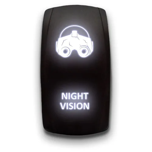 Vista 11 de Visión nocturna - Azul - Interruptor de palanca grabado con láser 20A 12V - Interruptor basculante vertical de 5 pines DPST
