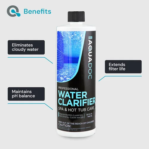 Vista 4 de MAV AquaDoc Clarificador de spa y clarificador de bañera de hidromasaje para tratamiento de agua turbia de acción rápida, el clarificador de spa ama