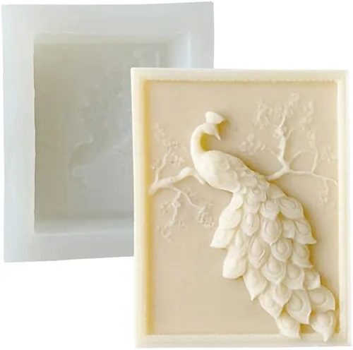 Vista 8 de Molde de silicona para velas, molde de jabón, herramienta de decoración de tartas, molde de resina para cera de jabón, yeso, manualidades, diseño