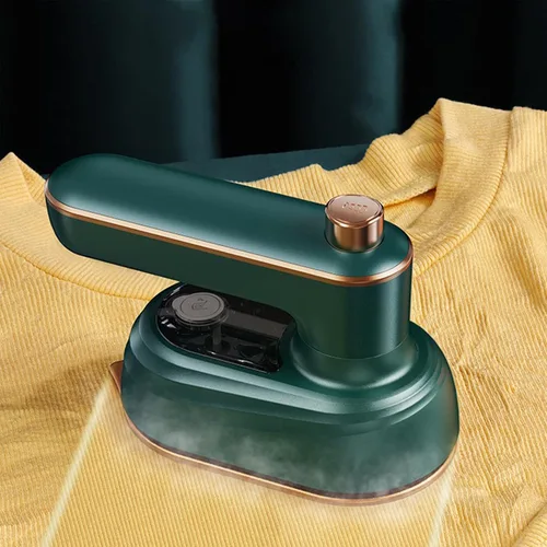 Vista 8 de Mini máquina de planchar portátil, mini plancha de vapor con mango giratorio 2 en 1, plancha de vapor para ropa, plancha de vapor micro