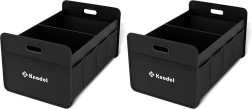 Vista 12 de K KNODEL Organizador de maletero de automóvil, organizador plegable para automóvil, consolas y organizadores automotrices, almacenamiento con asas