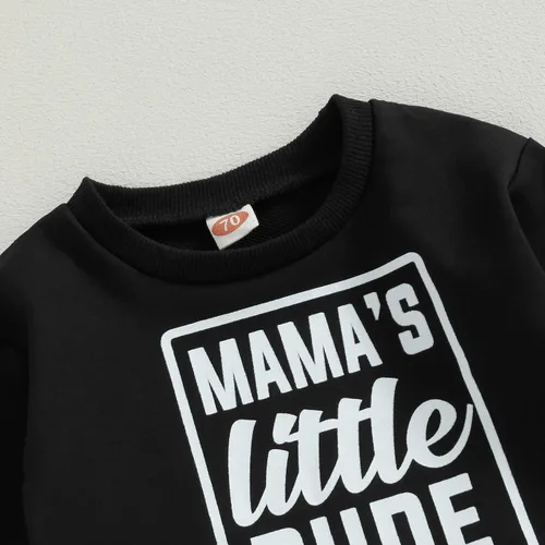 Vista 4 de Conjunto de sudadera de manga larga para bebé, ropa de otoño e invierno