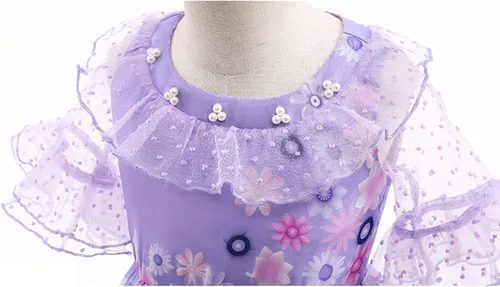 Vista 5 de GAEIOWSS Disfraz de cosplay para niñas vestido de Isabella vestido de Mirabel Madrigal