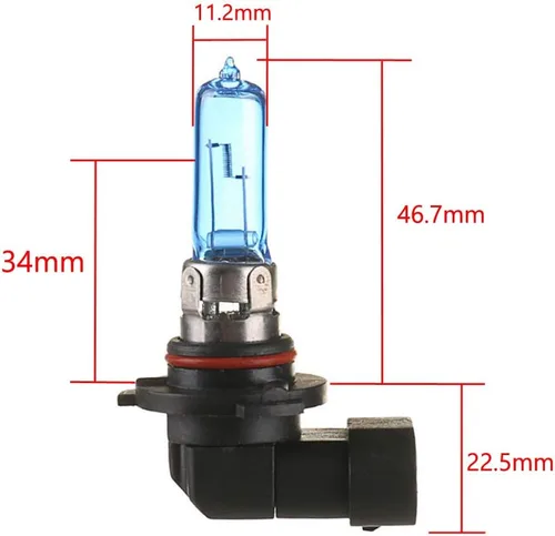 Vista 3 de ESUPPORT 9005 HB3 6000K Faros delanteros de luz halógena de gas de xenón, luz blanca, 100 W, pack de 4