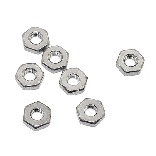 Vista 13 de Fullerkreg Tuerca hexagonal inoxidable de 1/4"-20, acero inoxidable 304, acabado brillante, (100 piezas)