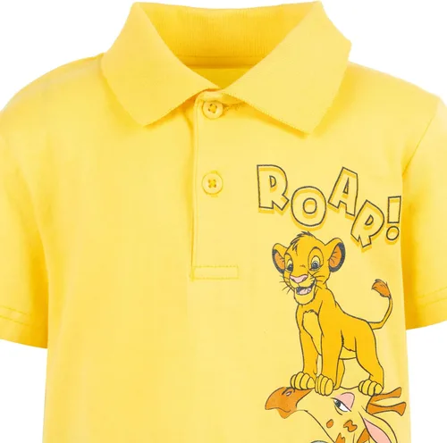 Vista 6 de Disney Polo y pantalones cortos de Mickey Mouse de Rey León para niños pequeños y grandes