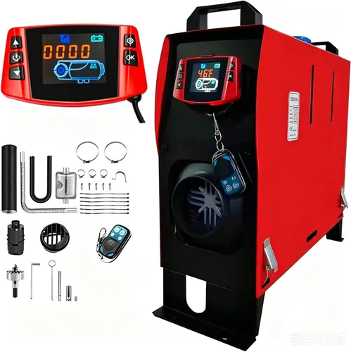 Vista 5 de ZHIBANG - Calentador de aire diésel todo en uno, calentador de estacionamiento de 12V/8KW, calentador diésel con pantalla LCD inteligente, tanque