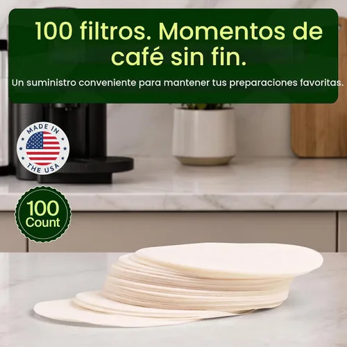 Vista 4 de My-Cap Filtros de papel para cápsulas de café para usar con tapas, cápsulas reutilizables para cafeteras de línea Vertuo, filtros de papel de café
