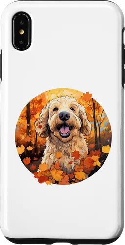Vista 11 de Goldendoodle Autumn Funny Dog Fall Case for iPhone 17