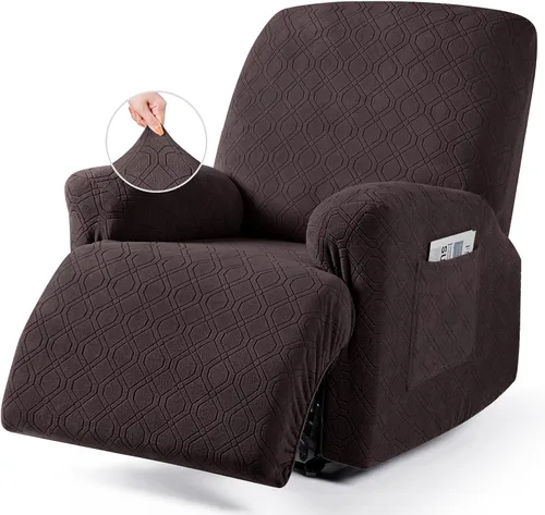 Vista 19 de VANSOFY Funda para silla reclinable, 3 piezas elásticas para silla reclinable, funda suave para silla reclinable, protector de muebles para perros