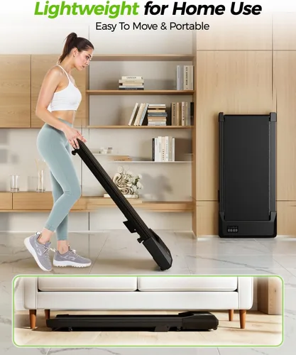 Vista 4 de Superun Walking Pad with Incline, Under Desk Treadmill, 3 in 1 Portable Treadmills for Home with Remote Control LED Display, 2.5 HP Quiet Mini
