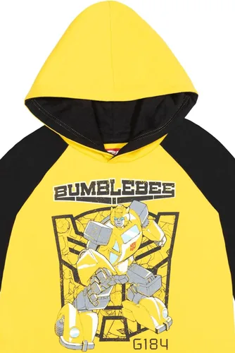 Vista 5 de Transformers Sudadera con capucha de manga larga de vellón para niños Optimus Prime Bumblebee