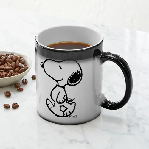 Vista 6 de CafePress Peanuts Snoopy - Taza mágica de cerámica, taza de té, 11 onzas