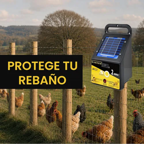 Vista 5 de Zareba ESP2M-Z - Cargador eléctrico de baja impedancia con energía solar, 2 millas de energía eléctrica para cerca, contiene animales y mantiene