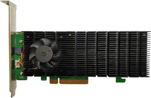 Vista 8 de HighPoint HBA M.2 Rocket 1104 PCIe Gen3 NVMe HBA de 4 puertos para sistemas Windows, Mac, Linux y VMWare.