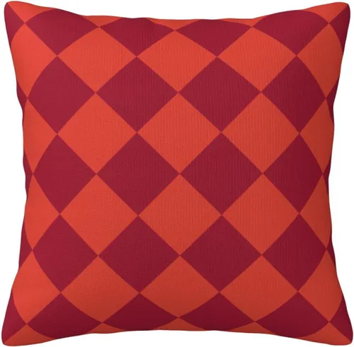 Vista 15 de Aspen - Fundas de almohada doradas y azul princesa a cuadros retro para sofá, fundas de cojín decorativas para decoración del hogar, habitación
