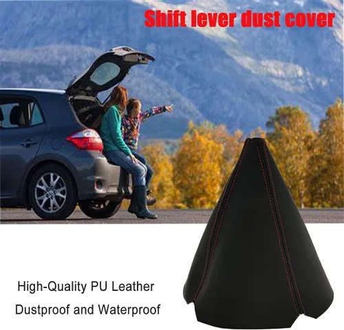 Vista 3 de Funda universal para maletero y pomo de palanca de cambios para vehículos automáticos y manuales, protege tu equipo con este juego de accesorios