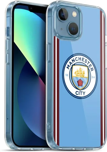 Vista 29 de Head Case Designs Funda de gel con licencia oficial del Manchester City Man City FC Away 2022/23 [protección de grado militar] compatible con Apple