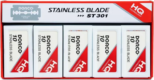 Vista 3 de Wennow Dorco St301 Platinum - Cuchillas de afeitar de doble filo, 1 funda (1000 cuchillas)