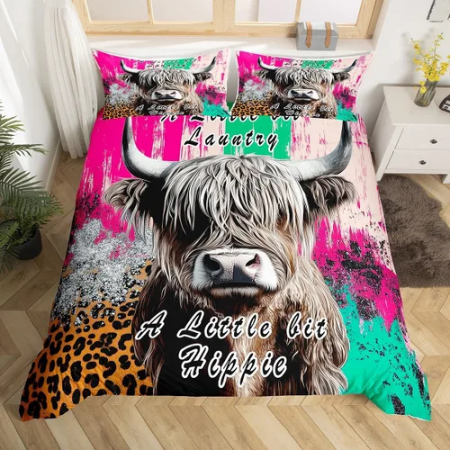 Vista 38 de Erosebridal Juego de ropa de cama de atrapasueños, tamaño individual, juego de funda de edredón bohemia de microfibra de lujo para niños