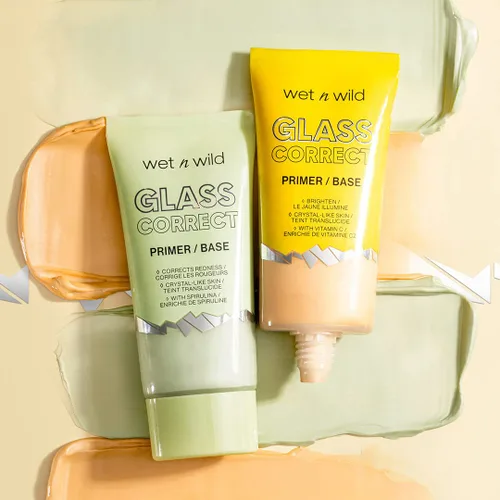 Vista 12 de wet n wild Prime Focus Glass Skin Correct Primer, acabado de cristal brillante, amarillo