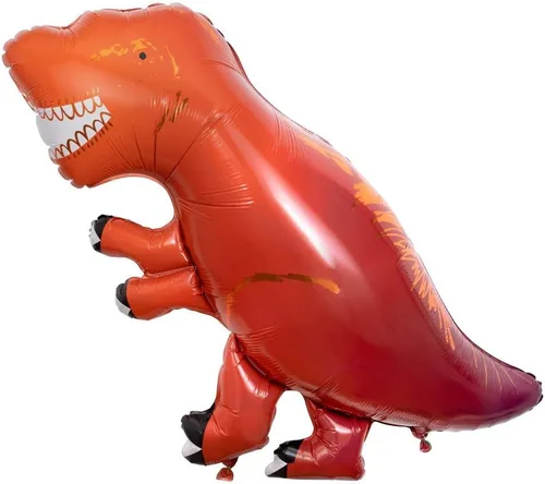 Vista 4 de Meri Meri Globo de aluminio T-Rex (paquete de 1)