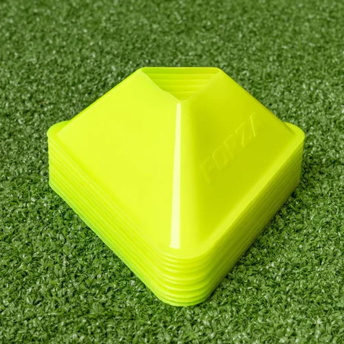 Vista 8 de FORZA Mini conos de entrenamiento de 2 pulgadas, paquete de 40 unidades, ejercicios y entrenamiento, multideporte, fútbol, hockey, entrenamiento