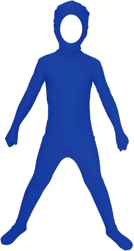 Vista 22 de Aniler Disfraz de Halloween de elastano para niños de 6 a 16 años, body de animal para cosplay, overol para niñas Negro