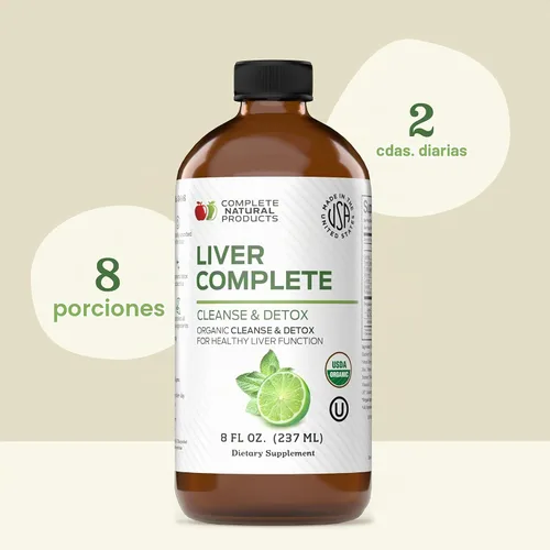 Vista 6 de Liver Complete Liquid 8 oz – Fórmula orgánica de desintoxicación de limpieza del hígado, apoyo a base de hierbas para altas enzimas con cardo