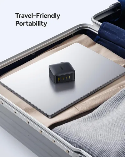 Vista 10 de Baseus PD3.1 140W Cargador USB C, Cargador Rápido PPS Tipo C, Bloque de Carga Rápida para MacBook Air/Pro, Pixelbook, iPad, iPhone Serie 17/16