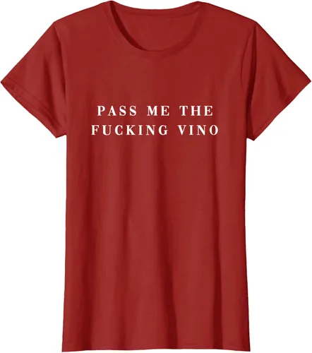 Vista 42 de Pásame el maldito Vino. Camiseta divertida con texto en inglés «Wine nice lettering AM PM Fun»