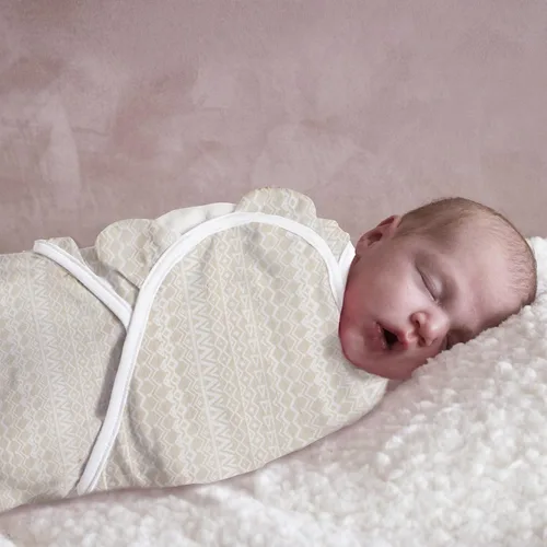 Vista 5 de Little Tots Manta de envolver para bebé, niña y niño, fácil de cambiar, saco de dormir ajustable para bebés recién nacidos de 0 a 3 meses
